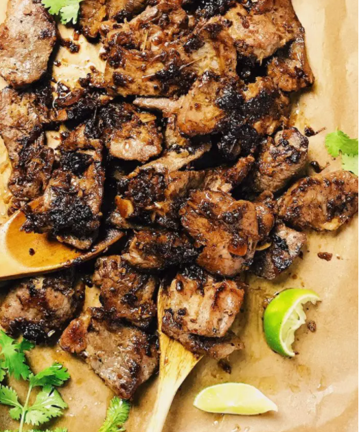 Vietnamese Lemongrass Pork,  BBQ grilled to juicy sweet & delicious.