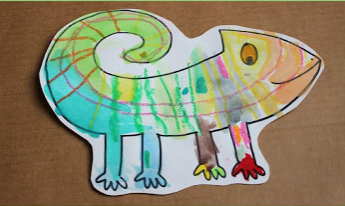 A Color of His Own: Chameleon Watercolor Project Fo Kids
