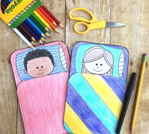 Camping sleeping bags that kids can write their camping experience