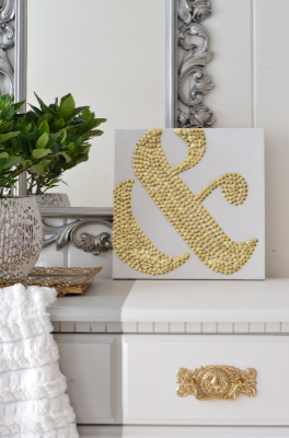 How To Make DIY Ampersand Art Using Thumbtacks Fun and Easy Project 