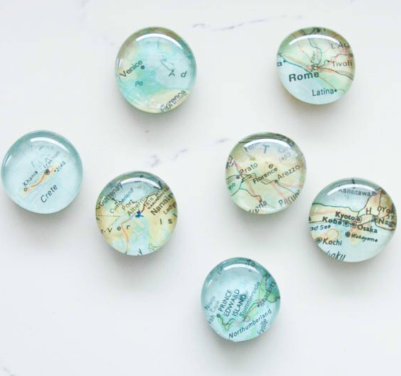 Quick & Easy DIY Map Magnets 