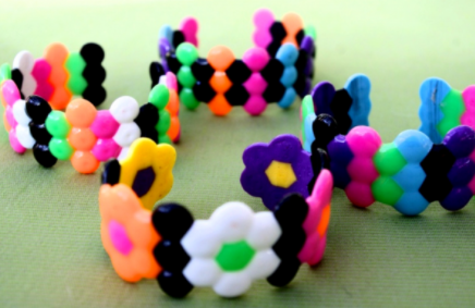 Quick and easy melted pony bead bracelet accessory craft for kids