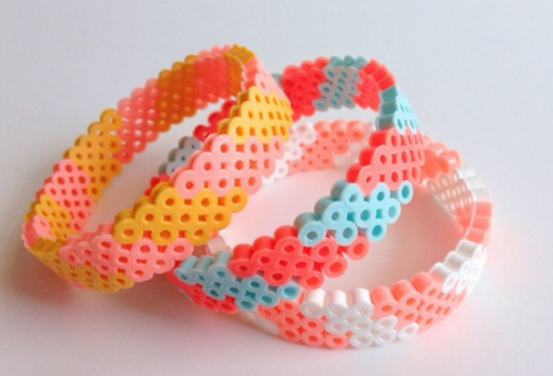 Lovely perler bead bracelets