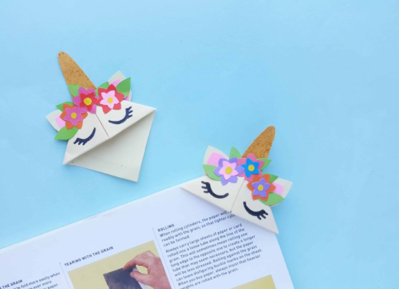 Super cute unicorn bookmarks
