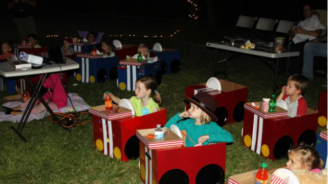 An outdoor fun and exciting drive-in movie nights for the kids, family and friends