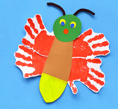 Eric Carle Inspired Glow In The Dark Handprint Firefly Perfect Craft For Kids