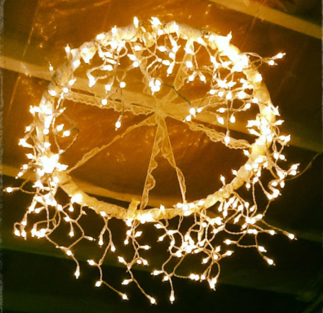 Hula Hoop Chandelier Project Bright Dollar Store Craft