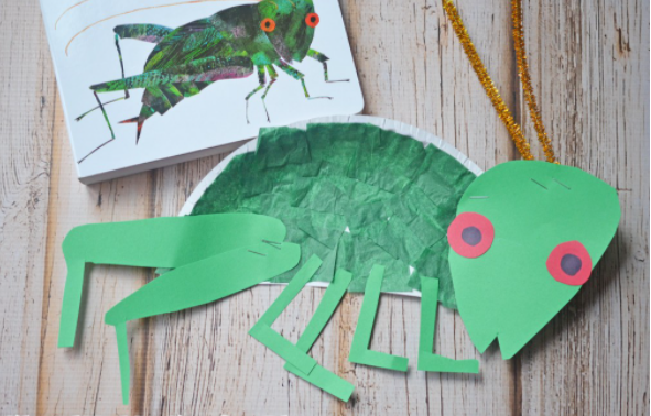 Eric Carle Paper Plate Cricket – Kid Craft And Tutorial