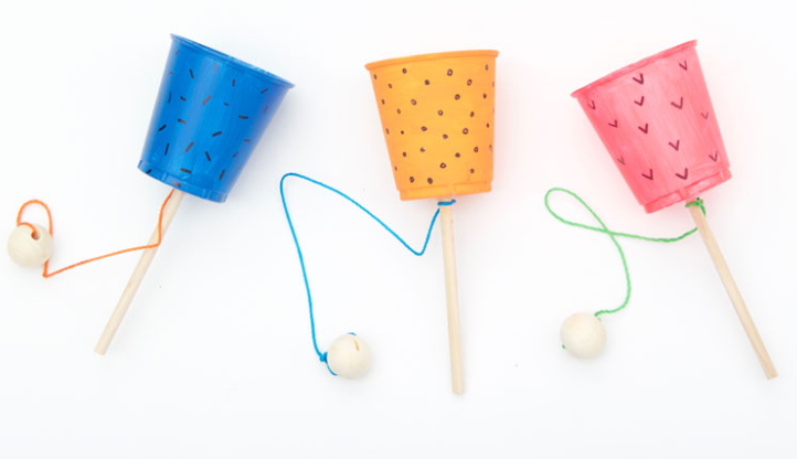 Cup and ball game exciting craft for kids