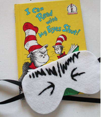 I Can Sleep With My Eyes Shut Dr. Seuss Mask Fun Easy Craft For Kids