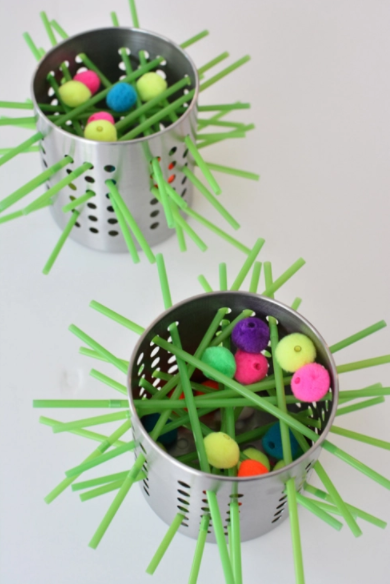 Homemade kerplunk game fun brain activity for kids 