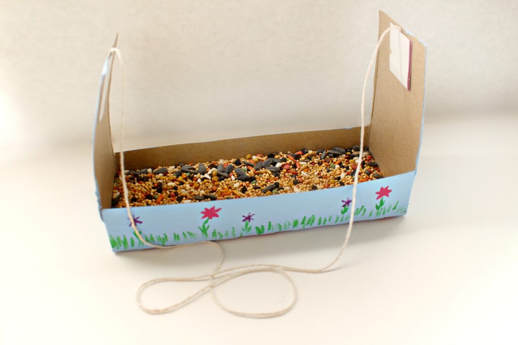 DIY Hand Painted Bird Feeder simple craft for the summer