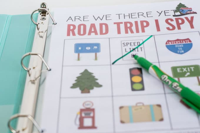 Dry Erase Road Trip Activity Book for Kids