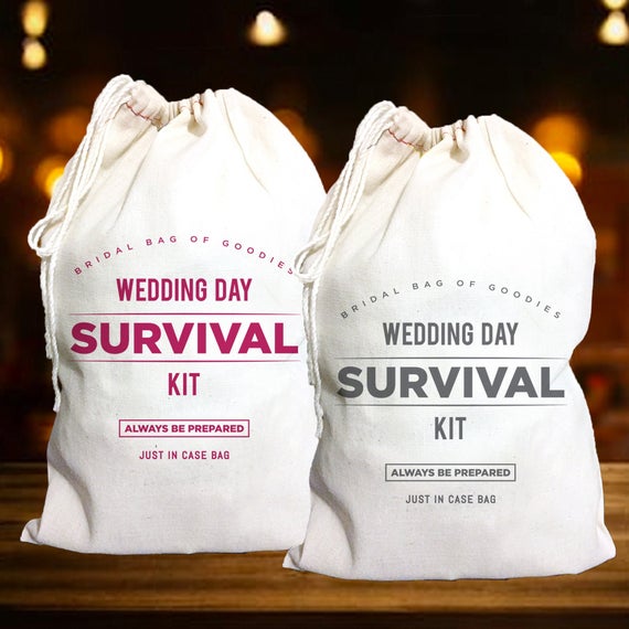 A wedding survival kit perfect for party emergencies