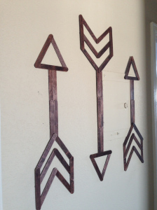 An easy to make homemade popsicle stick wall art for kids and adults