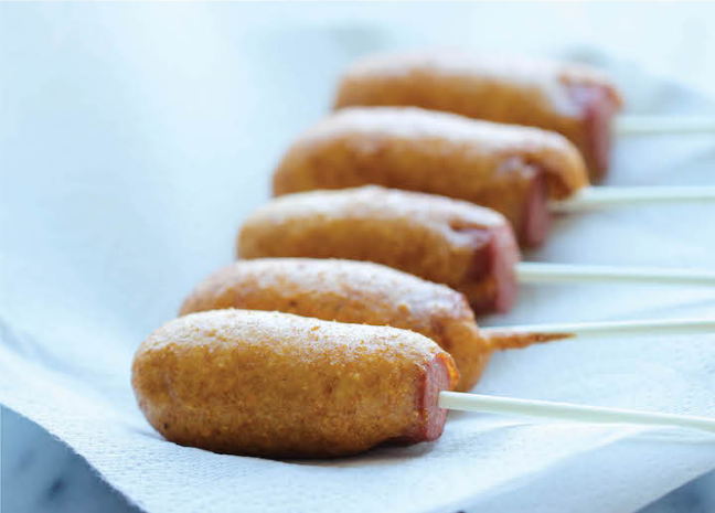 Mini corn dogs