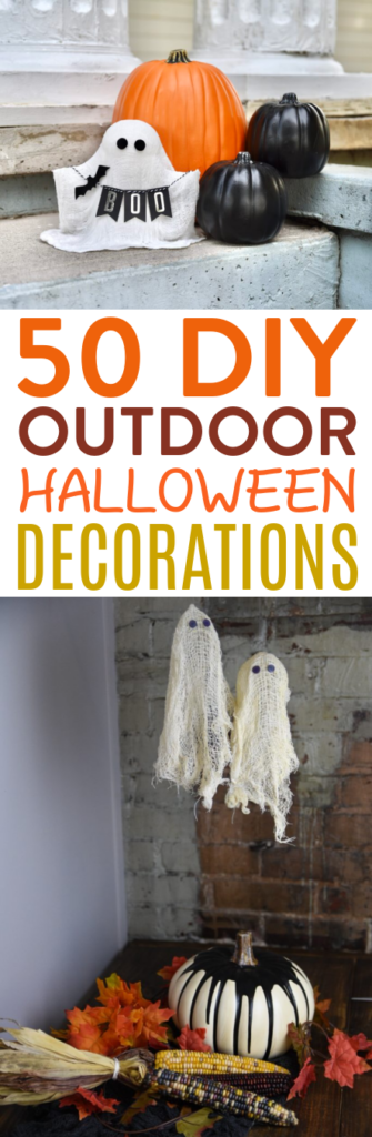 50 DIY Outdoor Halloween Decorations Roundups