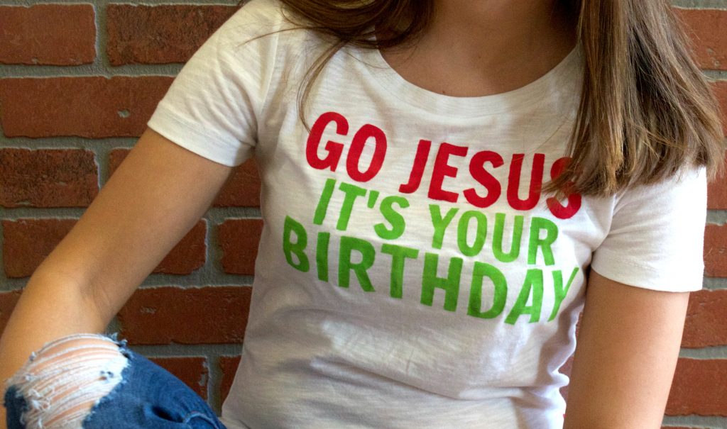 FUNNY DIY CHRISTMAS T-SHIRTS for Christmas parties and events