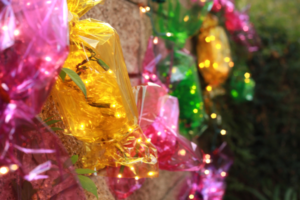 DIY CANDY LIGHTS Bright and Colorful House Decor for the Holiday