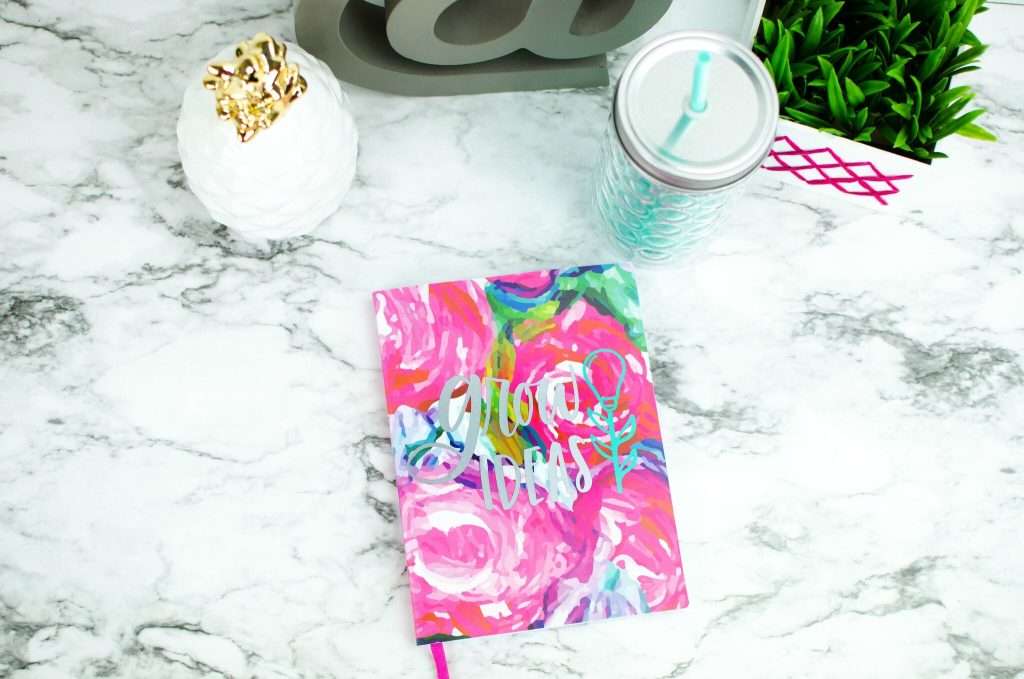 DIY Cricut Vinyl Decal Notebooks for back-to-school kids
