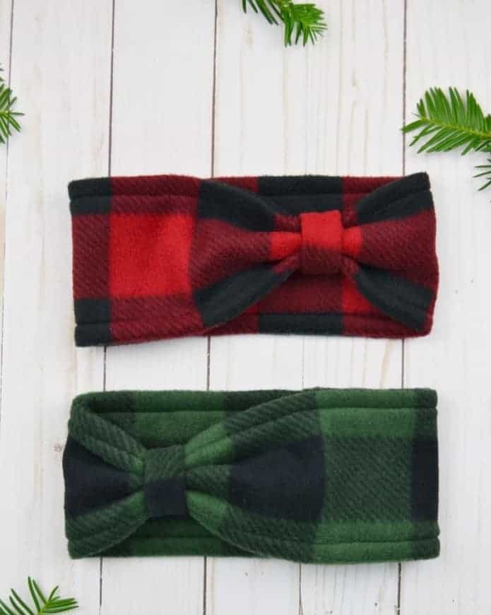 DIY FLEECE EAR WARMER HEADBAND BOW STYLE CRAFT 