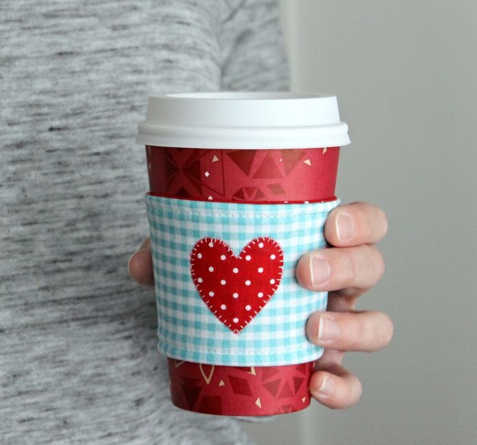 I Heart Coffee Cozy Cup for Gifts