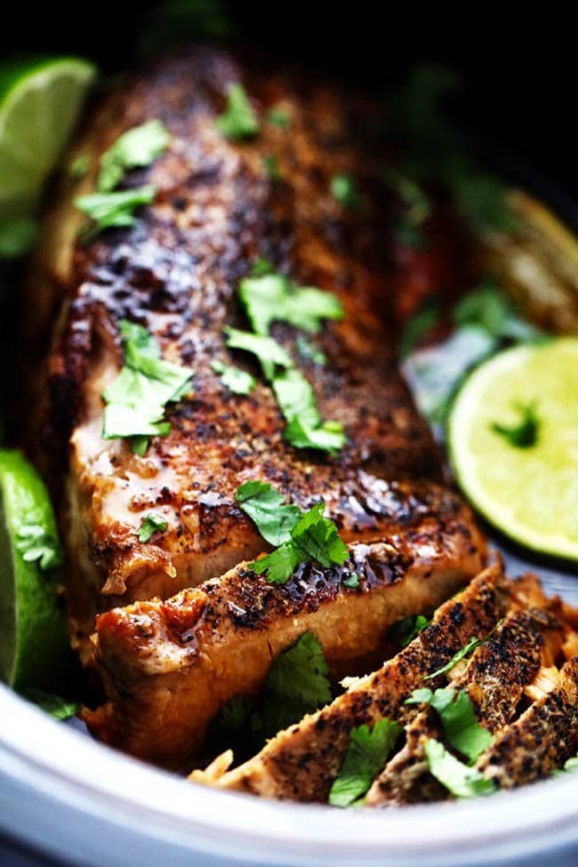 SLOW COOKER HONEY LIME GINGER PORK
