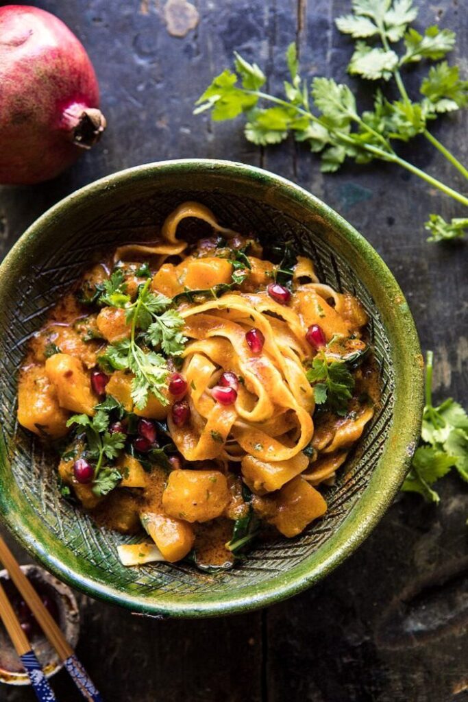 Slow Cooker Saucy Thai Butternut Squash Curry.