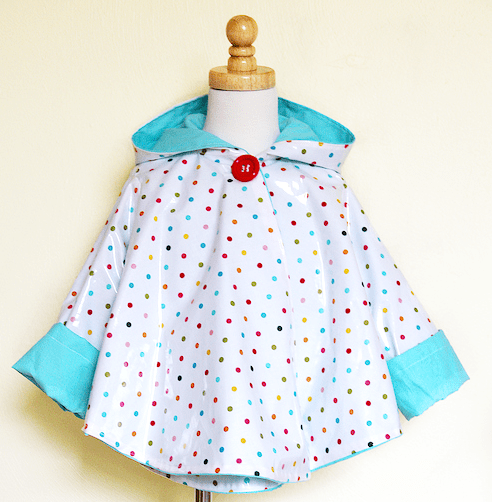 DIY Cute Circle Poncho Raincoat
