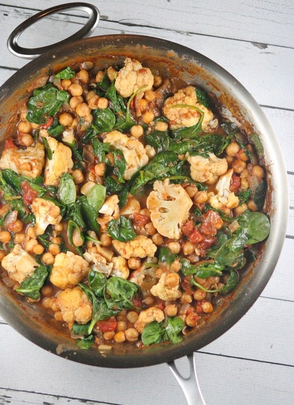 One Pot Coconut Chickpea Curry Vegetarian Meal