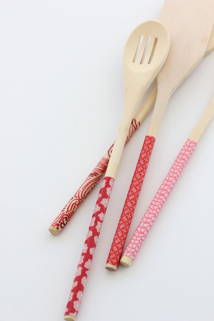 fabric covered wooden spoons perfect gift for anyone in your life that enjoys cooking