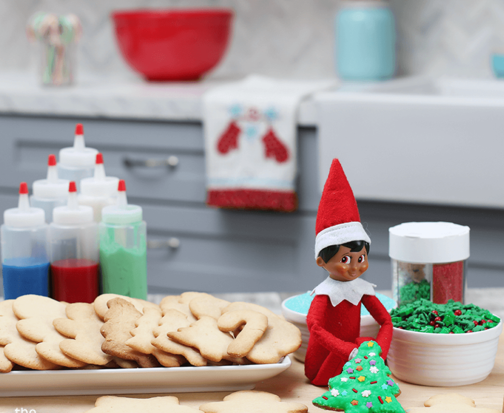 elf on the shelf christmas cookie creations