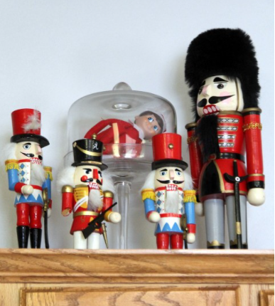 elf on the shelf is trapped by the nutcrackers