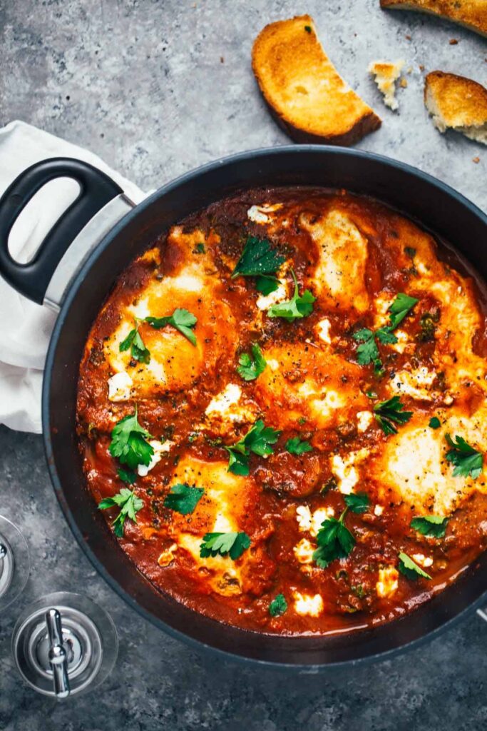 One-Pot Spicy Eggs and Potatoes Perfect For Breakfast