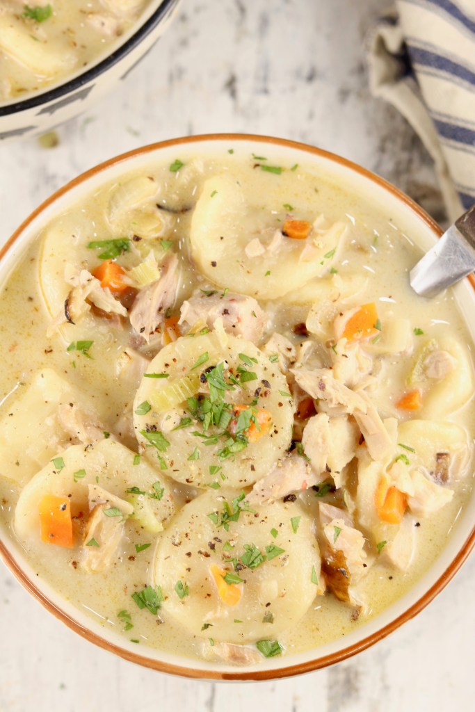 delicious leftover smoked turkey and dumplings