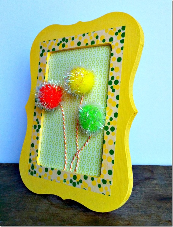 Dr. Seuss Framed Truffula Trees Easy and Fun Craft