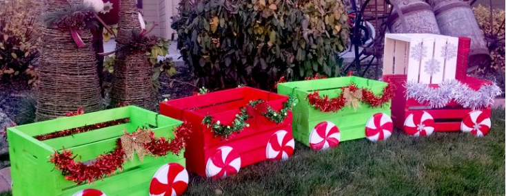 Colorful Christmas Crate Train Project Perfect for Kids