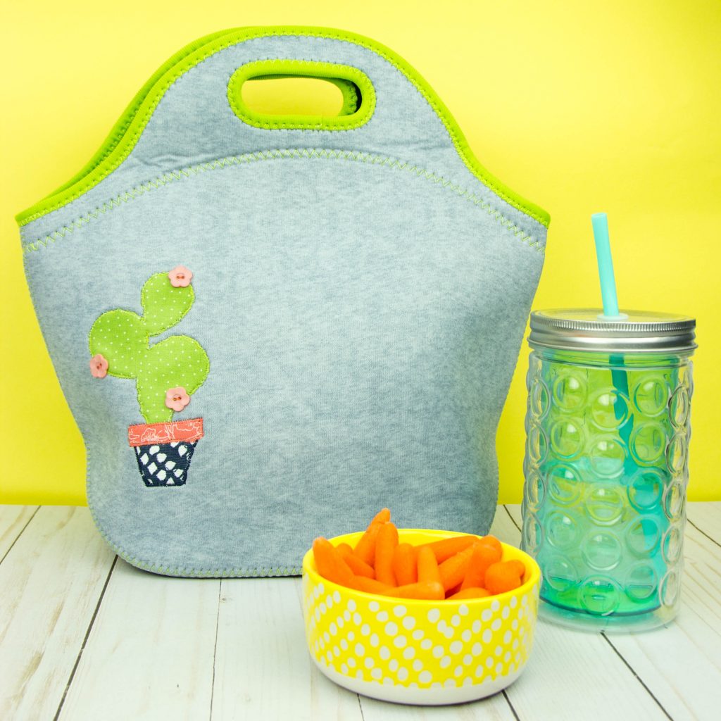 DIY APPLIQUE LUNCH BAG easy and cool project