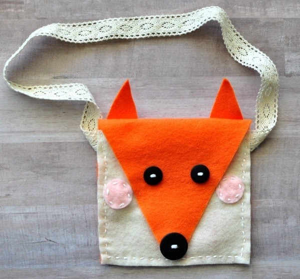 DIY Cute Felt Fox Purse Kids Sewing Craft