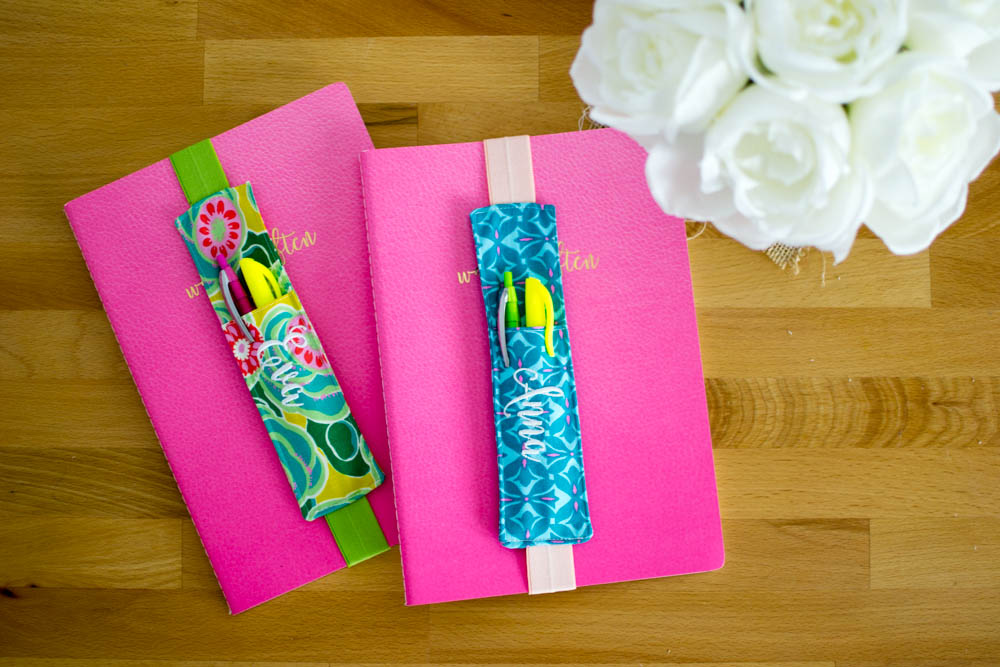 DIY JOURNALING BOOKMARKS PENCIL POCKET SEWING PROJECT