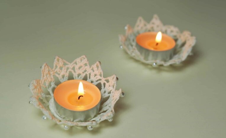 lace candle holders 