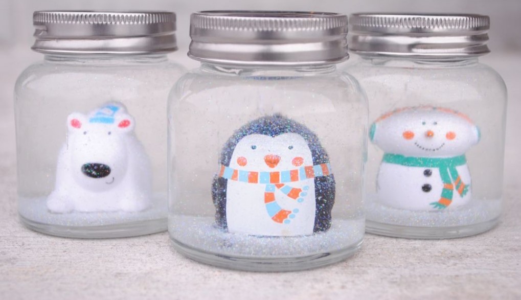 Easy Cute and Fun Snow Globe Craft for Kids 
