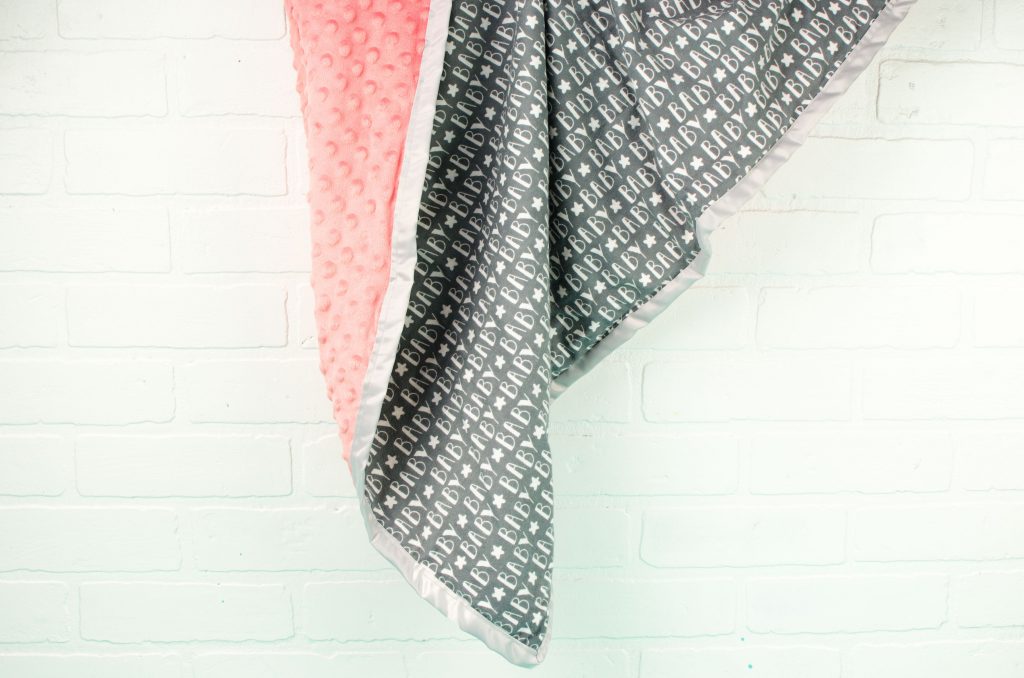 cute and easy BABY BLANKET sewing project 
