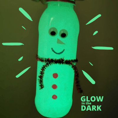 Dark Sensory Olaf-Inspired Glow Bottle Glowman the Snowman 