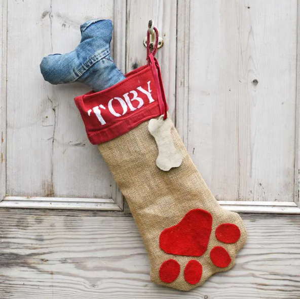 Cute Personalized Dog Christmas Stocking Sewing Project