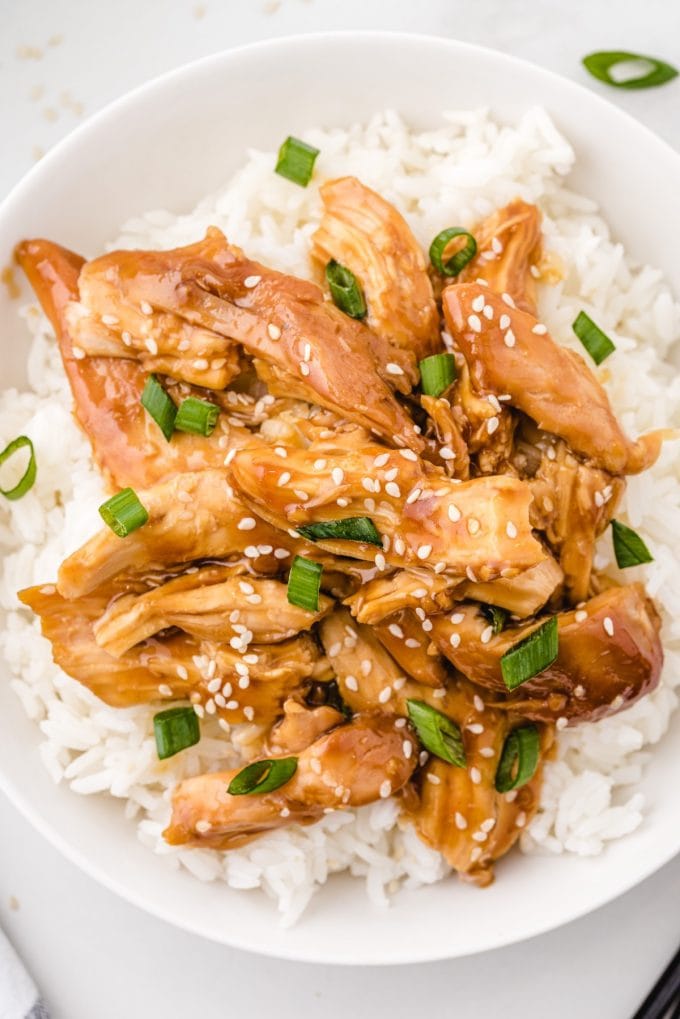 SLOW COOKER TERIYAKI CHICKEN juicy and flavorful family dinner recipe