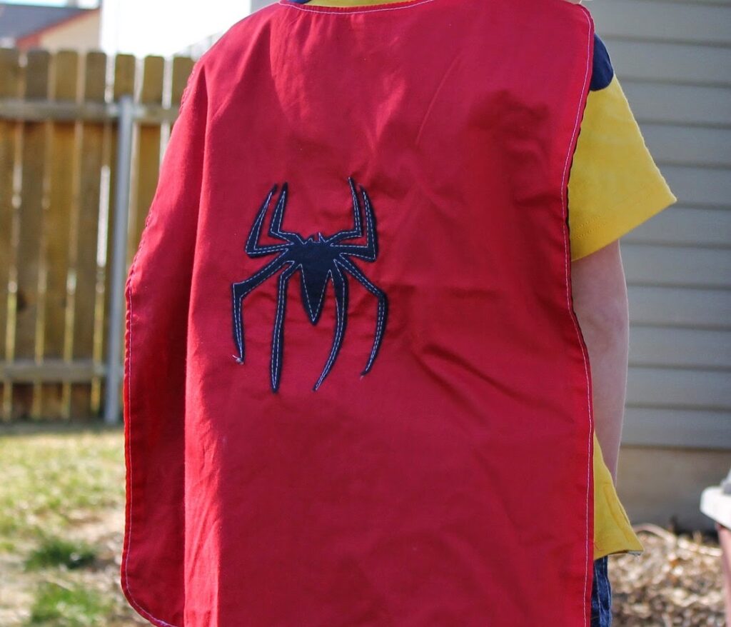 Adorable Superhero Capes sewing project for kids