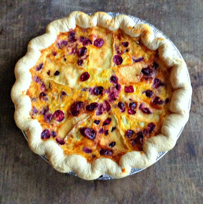 Cranberry Cauliflower Brie Quiche Quick And Easy Holiday Menu