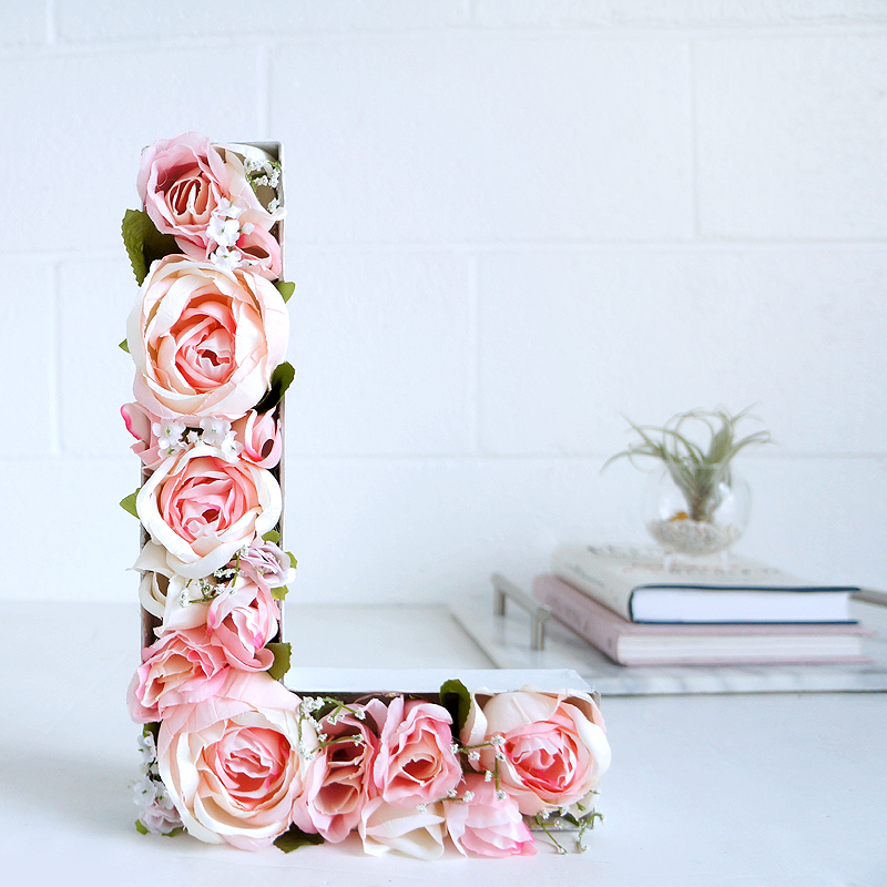 DIY Blooming Monogram Cute and Chic Spring and Valentine's DayDecoration