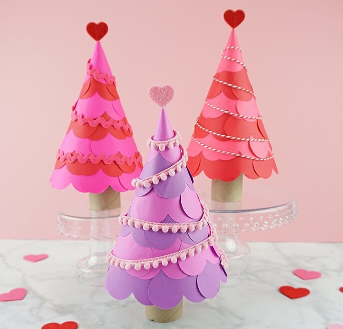 Gorgeous heart tree paper crafts